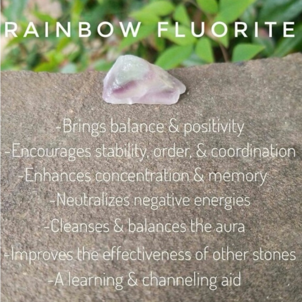 Rainbow Fluorite Natural Bracelet - Picture 3 of 4